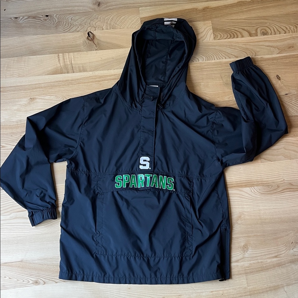 PINK Victoria's Secret MSU lightweight pullover jacket EUC